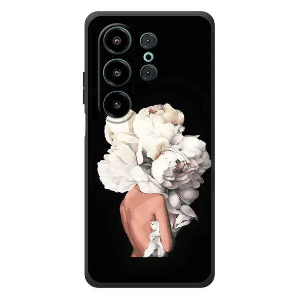 Чехол с принтом «Белые цветы» для Blackview Wave 10