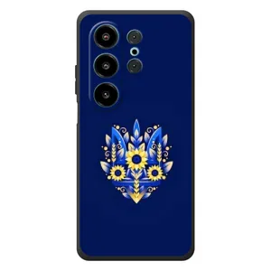 Чехлы для Blackview Wave 10  Укр. Символика (AlphaPrint) (Цветочный Герб)