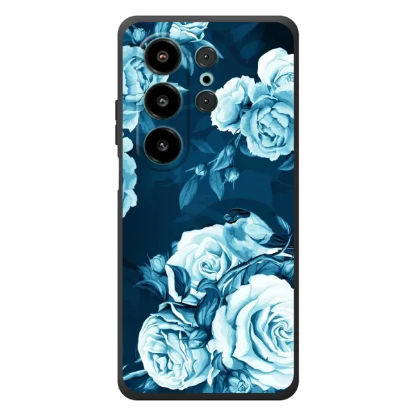 Чехол с принтом «Голубые Бутоны» для Blackview Wave 10