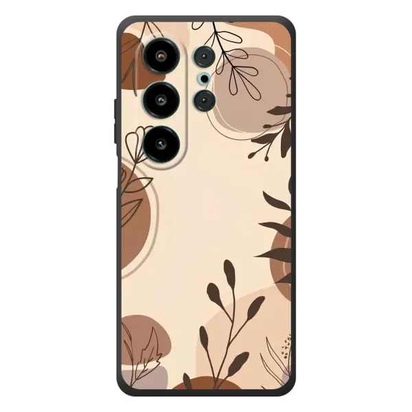 Чехол с принтом «Коричневые цветы» для Blackview Wave 10