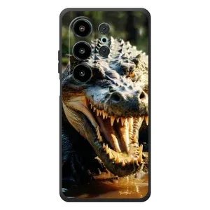 Чехол с картинкой «Хищники» для Blackview Wave 10 (Опасный крокодил)