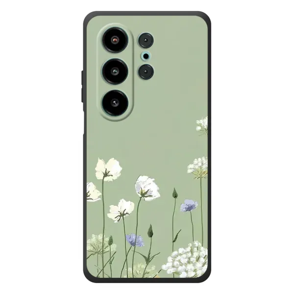 Чехол с принтом «Цветы на зеленом» для Blackview Wave 10