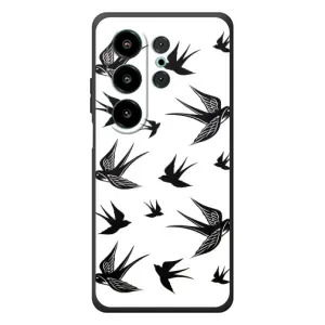 Чехол с птицами на Blackview Wave 10 (VPrint) (Ласточки)
