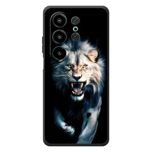 Чехол с картинкой «Хищники» для Blackview Wave 10 (Лев в темноте)
