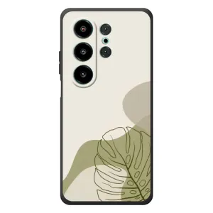 Силиконовый чехол с принтом в цветах на Blackview Wave 10 (Зеленая монстера дизайн)