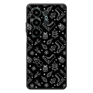 Новогодние, Праздничные Чехлы для Blackview Wave 10 - 2024 год (Новогодний фон)