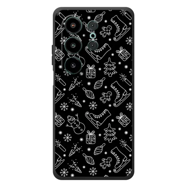 Чехол с принтом «Новогодний фон» для Blackview Wave 10