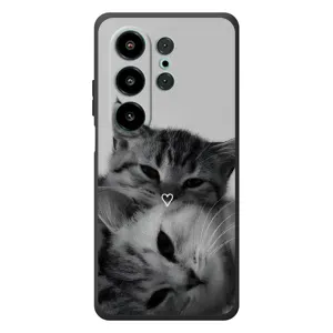 Чехол с рисунком кот на Blackview Wave 10 (Пара котов)