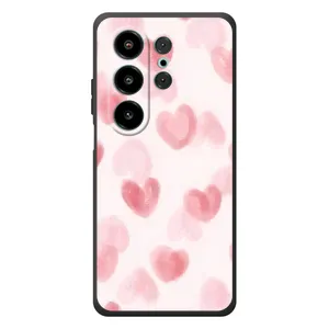 Чехол с розовым рисунком для Blackview Wave 10 (Розовые сердечки)