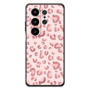 Чехол с розовым рисунком для Blackview Wave 10 (Розовый леопард)
