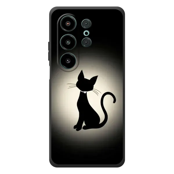 Чехол с принтом «Силуэт котика» для Blackview Wave 10