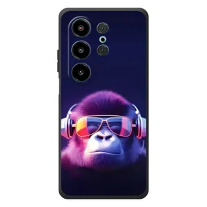 Чехол с Обезьянами Blackview Wave 10 - (AlphaPrint) (Стильная обезьяна)
