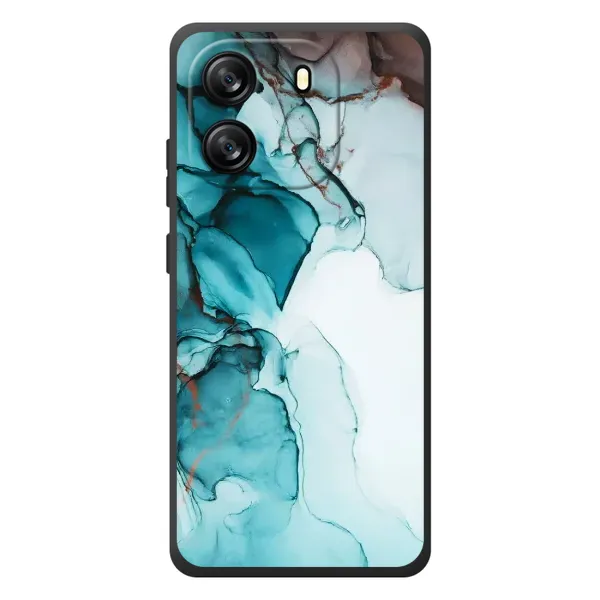 Чехол с принтом «Бирюзовый мрамор» для Blackview Wave 6C