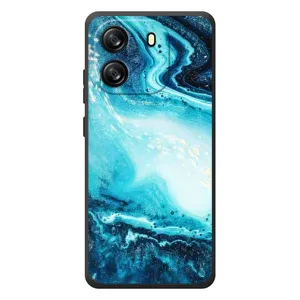 Мраморний чехол на Blackview Wave 6C (VPrint) (Блакитний мрамор)