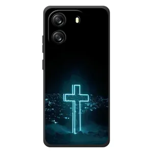 Християнські Чохли для Blackview Wave 6C (AlphaPrint) (Хрест і місто)