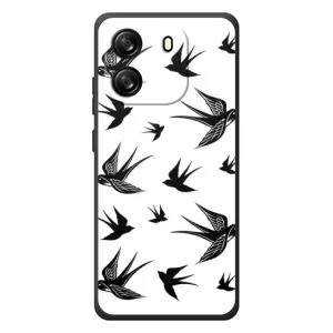 Чохол з пташками на Blackview Wave 6C (VPrint) (Ластівки)