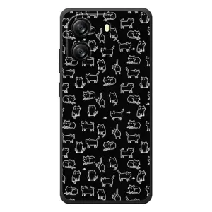 Чохол з принтом для Blackview Wave 6C (AlphaPrint) Модні коти (Маленькі котики)