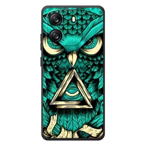 Чохол з пташками на Blackview Wave 6C (VPrint) (Сова з оком)
