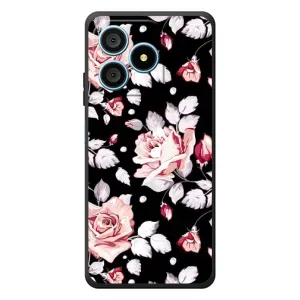 Чохли з квітами для Blackview Wave 9C (VPrint) (Квіти на чорному)