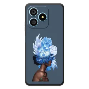 Чехлы (ART) Цветы на Blackview Wave 9C (VPrint) (Цветы на голове)