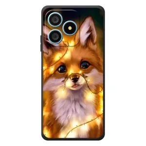 Чехлы с картинкой Лисички для Blackview Wave 9C (VPrint) (Лисичка в гирляндах)