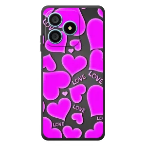 Чехлы для любимой на Блеквью Вейв 9С (VPrint) (Pink hearts)