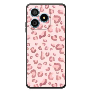 Чехол с розовым рисунком для Blackview Wave 9C (Розовый леопард)