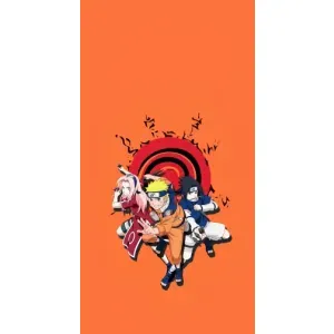 Naruto Anime Чехлы для Самсунг А02 (AlphaPrint) (команда Наруто)