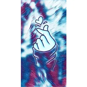 Чохол з принтом для Самсунг А02 (AlphaPrint - Знак сердечка) (Радужне серце)
