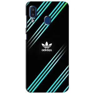 Чехлы Адидас для Samsung Galaxy a20 2019 (A205F) (AlphaPrint) (Адидас с полосами)
