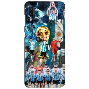 Чехлы Месси для Samsung Galaxy a20 2019 (A205F) (AlphaPrint) (Аргентина Месси)