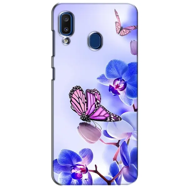 Чехол с принтом «Бабочка на цветочке» для Samsung Galaxy a20 2019 (A205F)