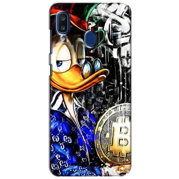 Чехол с принтом «Биткойн Скрудж» для Samsung Galaxy a20 2019 (A205F)