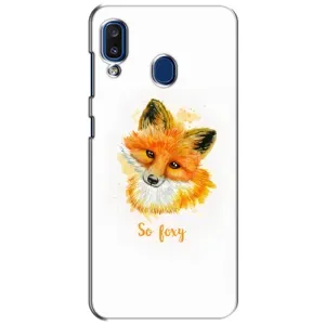 Чехлы с картинкой Лисички для Samsung Galaxy a20 2019 (A205F) (VPrint) (Девочка Лиса)