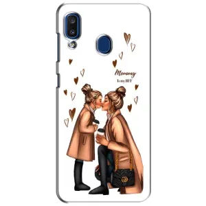 Чехол с печатью для Samsung Galaxy a20 2019 (A205F) - (Мама с ребенком) (AlphaPrint) (Дочка и мама)