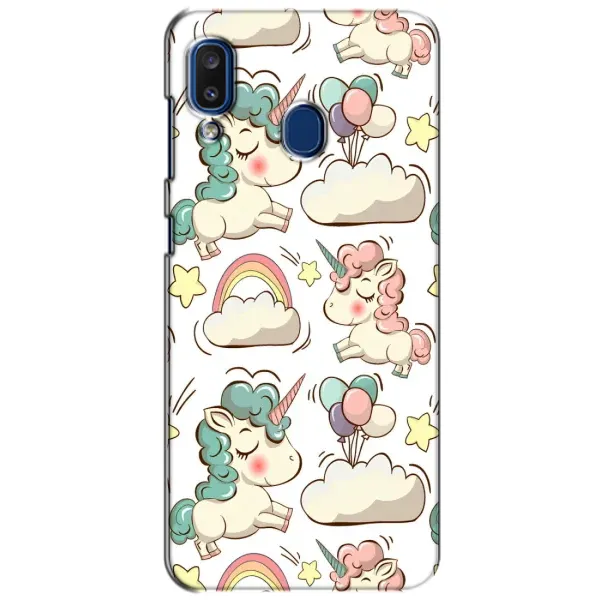 Чехол с принтом «Единорожки» для Samsung Galaxy a20 2019 (A205F)