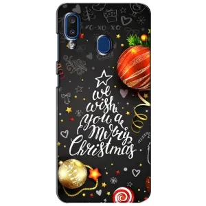 Рождественские Чехлы для Samsung Galaxy a20 2019 (A205F) (VPrint) (Елочка)