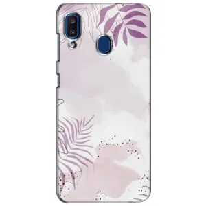 Чехол с принтом «Фиолетовые листья» для Samsung Galaxy a20 2019 (A205F)