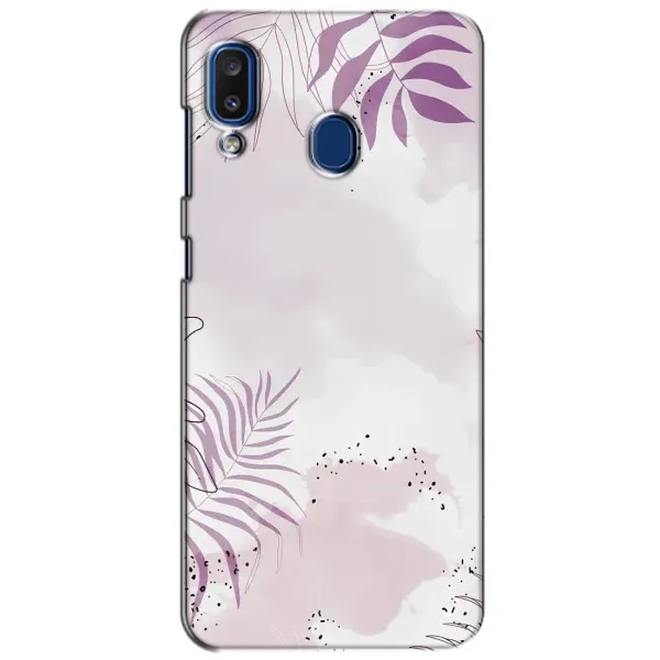 Чехол с принтом «Фиолетовые листья» для Samsung Galaxy a20 2019 (A205F)