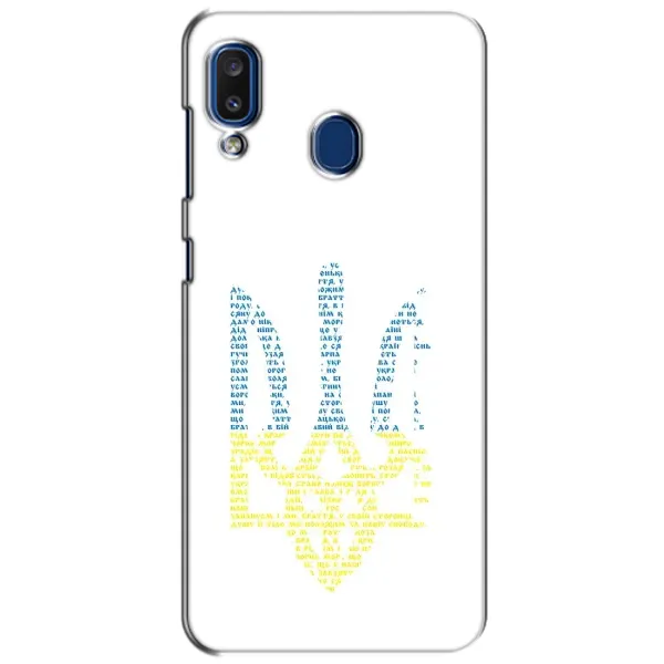 Чохол з принтом «Герб з букв» для Samsung Galaxy a20 2019 (A205F)
