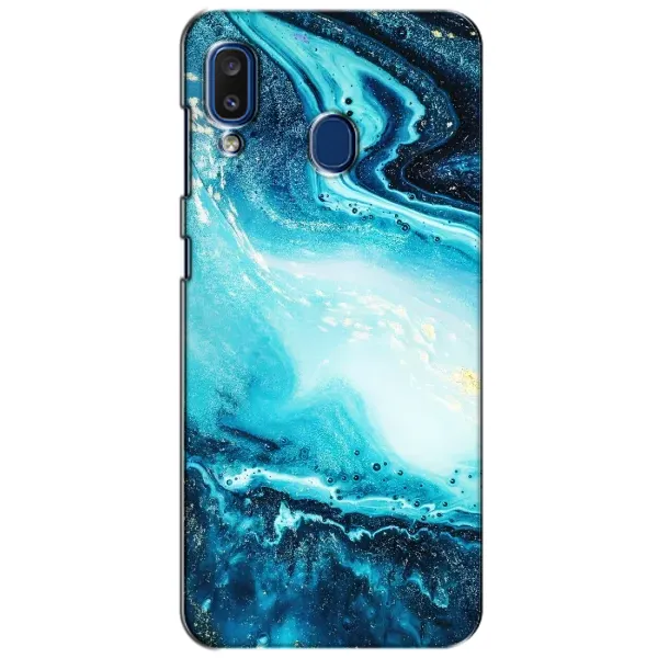 Чехол с принтом «Голубой мрамор» для Samsung Galaxy a20 2019 (A205F) Чехол с принтом «Голубой мрамор» для Samsung Galaxy a20 2019 (A205F)
