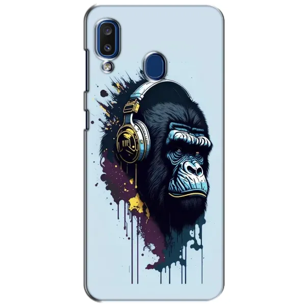 Чохол з принтом «Горила в навушниках» для Samsung Galaxy a20 2019 (A205F)