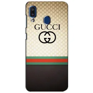 Чехлы ГУЧЧИ для Самсунг А20 (2019) (AlphaPrint) (GUCCI стиль)