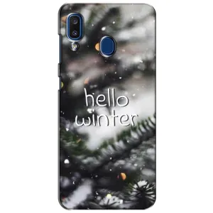 Новорічні, Святкові Чохли для Samsung Galaxy a20 2019 (A205F) - 2024 год (Hello winter)