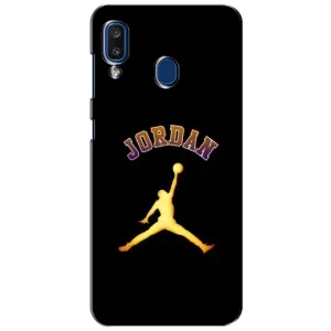 Чехлы для Samsung Galaxy a20 2019 (A205F) - с картинкой JORDAN (AlphaPrint) (Jordan Gold)