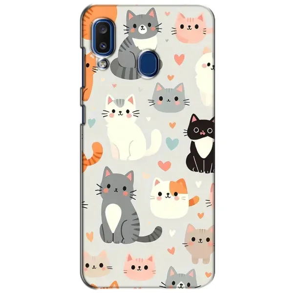 Чехол с принтом «Коллаж котов» для Samsung Galaxy a20 2019 (A205F) Чехол с принтом «Коллаж котов» для Samsung Galaxy a20 2019 (A205F)
