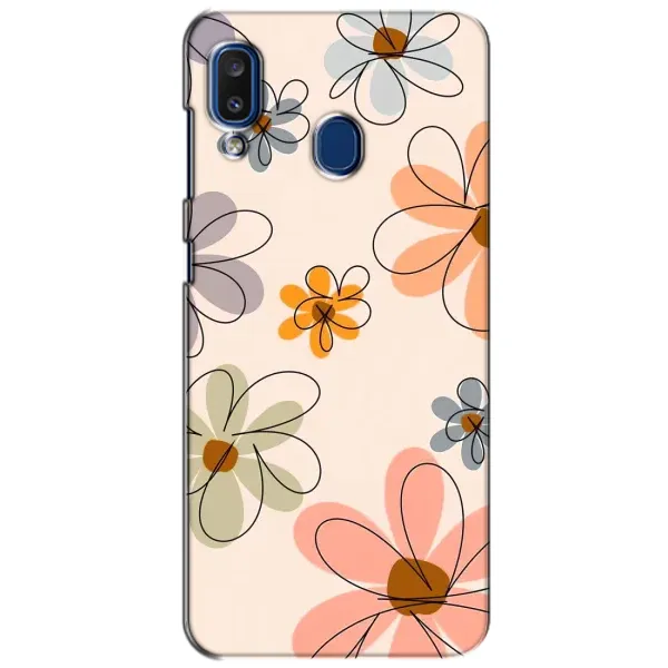 Чехол с принтом «Разноцветные цветы» для Samsung Galaxy a20 2019 (A205F)