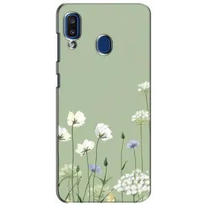 Чехол с принтом «Цветы на зеленом» для Samsung Galaxy a20 2019 (A205F)