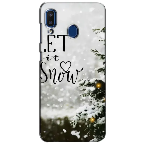 Чехол с принтом «Let it snow» для Samsung Galaxy a20 2019 (A205F)