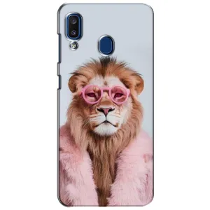 Чехол с принтом «Лев в очках» для Samsung Galaxy a20 2019 (A205F)